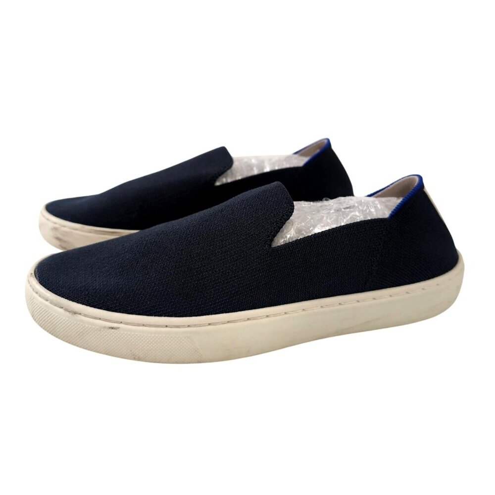 Rothys Original Slip On Sneaker Shoe Womens 6 Blue Casual Everyday Travel